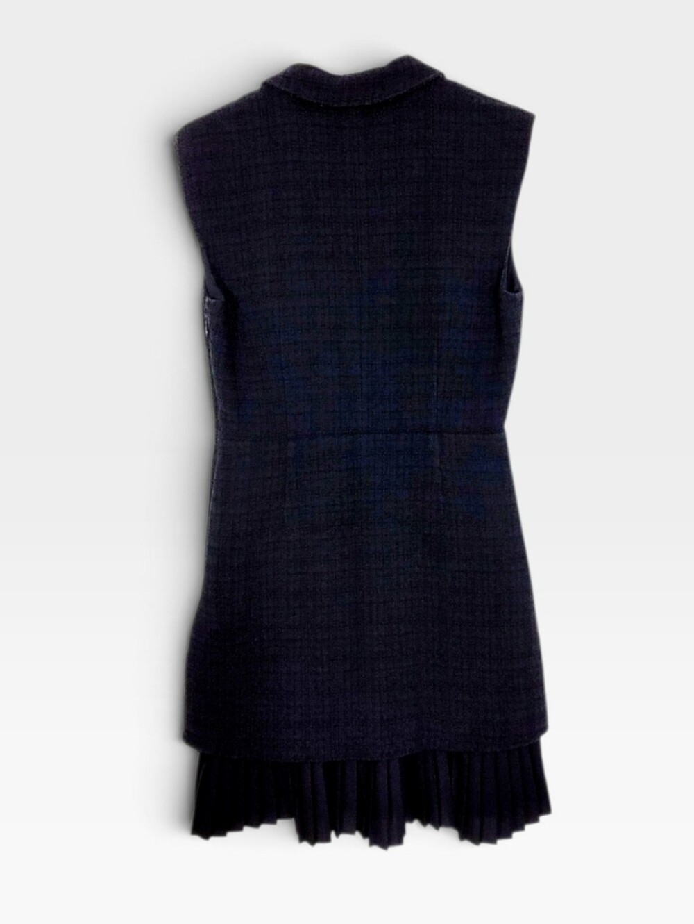 SANDRO Alexandrie Tweed Sleeveless Layered Blazer Mini Dress Size 38 US 4 / 6 - Picture 5 of 16